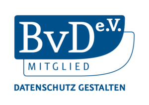 Mitgliedschafts-Logo Berufsverband der Datenschutzbeauftragten Deutschlands (BvD) e.V.